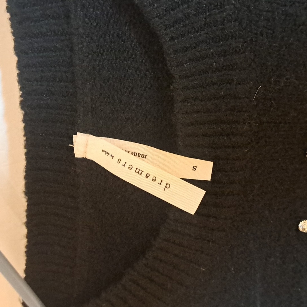 Dreamers Black Sweater with Rhinestone Details - Picture 2 of 7